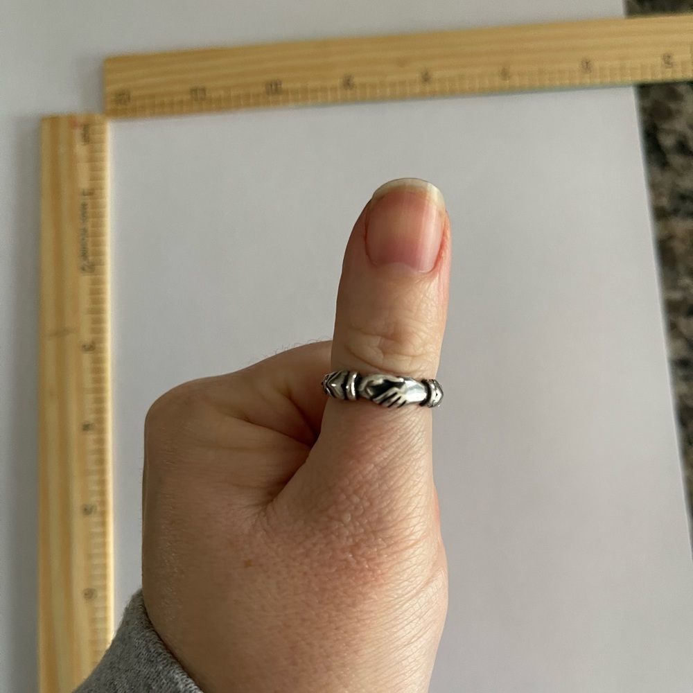 James Avery Hands of Friendship Sterling Silver Ring